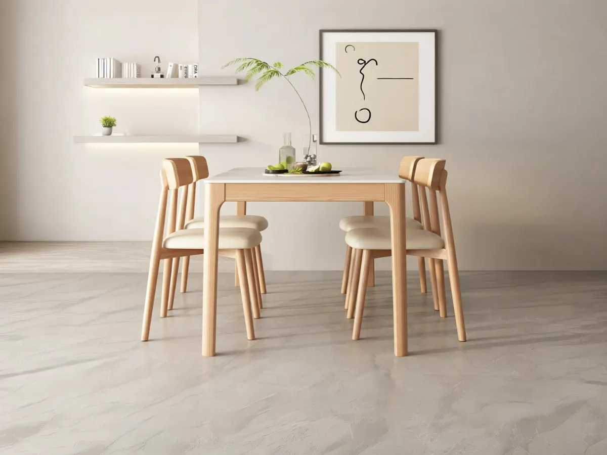 Dining table with four chairs