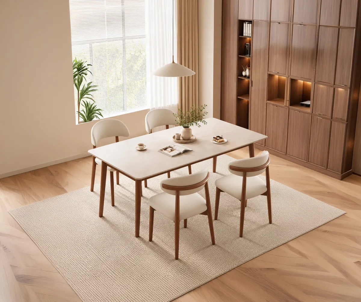 Dining table with four chairs